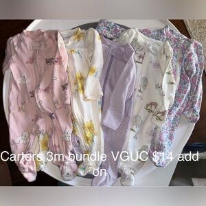 Carter's Kids Footies Set - Pink, Yellow, Purple